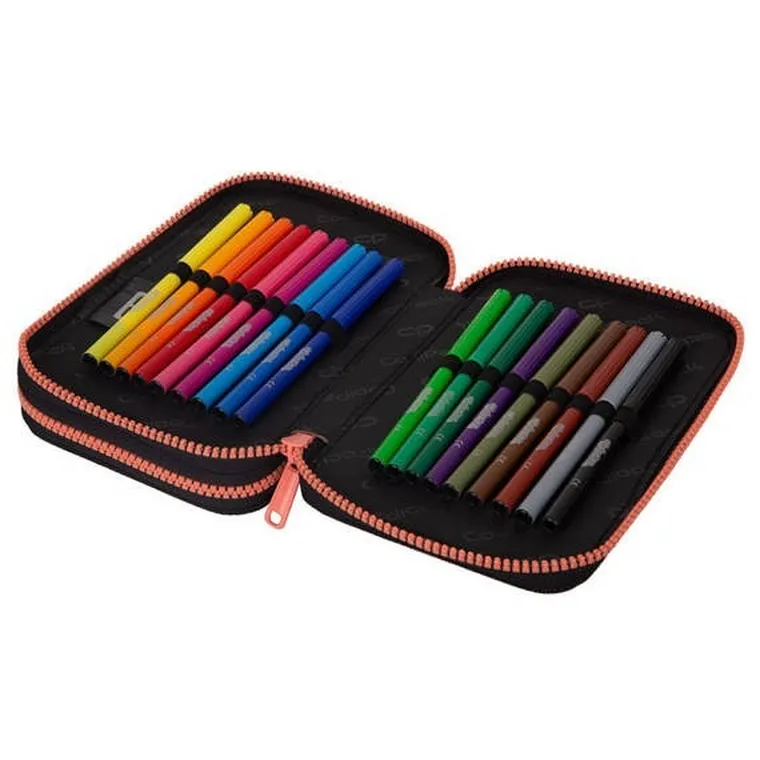 CoolPack, Jumper 2, piórnik rozkładany, podwójny, z wyposażeniem, Chocolove