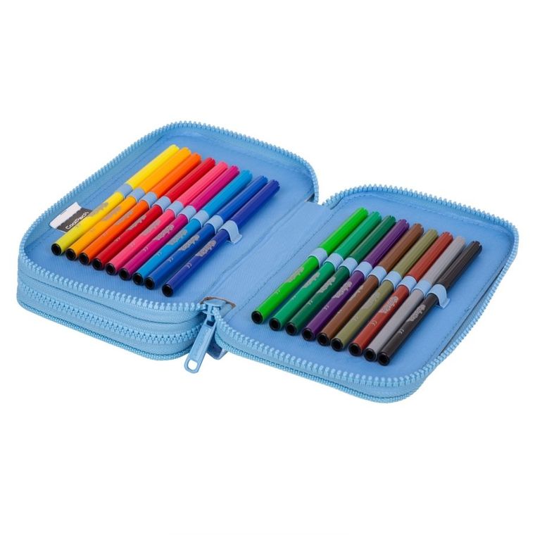 CoolPack, Jumper 2, piórnik rozkładany, podwójny, z wyposażeniem, Daisy Sun