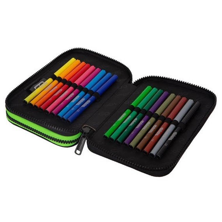 CoolPack, Jumper 2, piórnik rozkładany, podwójny, z wyposażeniem, Game Night