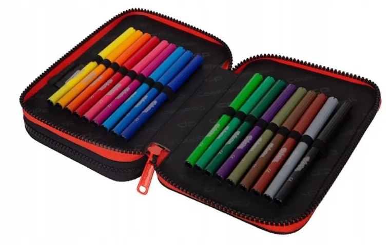 CoolPack, Jumper 2, piórnik rozkładany, podwójny, z wyposażeniem, Grey Ball