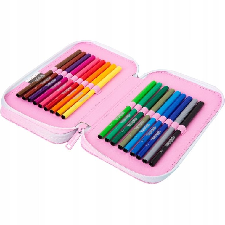 CoolPack, Jumper 2, piórnik rozkładany, podwójny, z wyposażeniem, Tie Dye