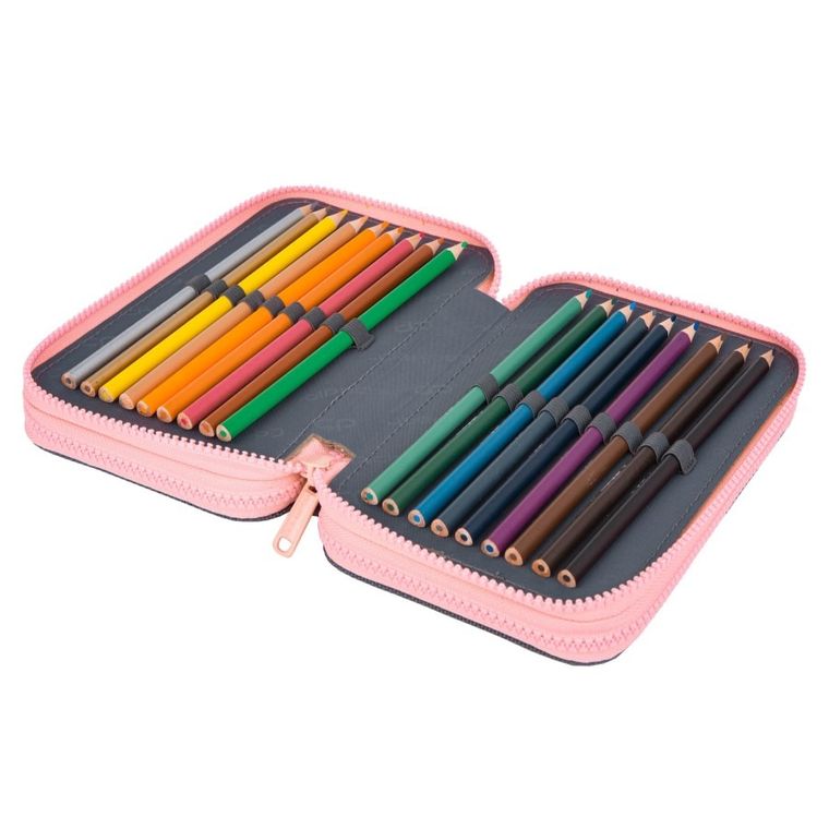 CoolPack, Jumper 3, piórnik rozkładany, potrójny, z wyposażeniem, Catnip