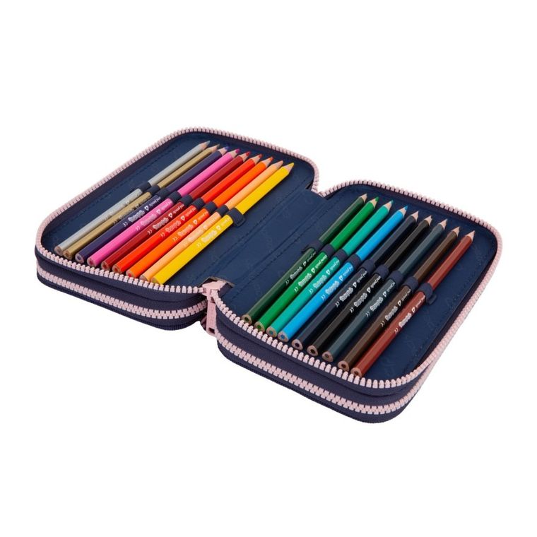 CoolPack, Jumper 3, piórnik rozkładany, potrójny, z wyposażeniem, Elisabeth