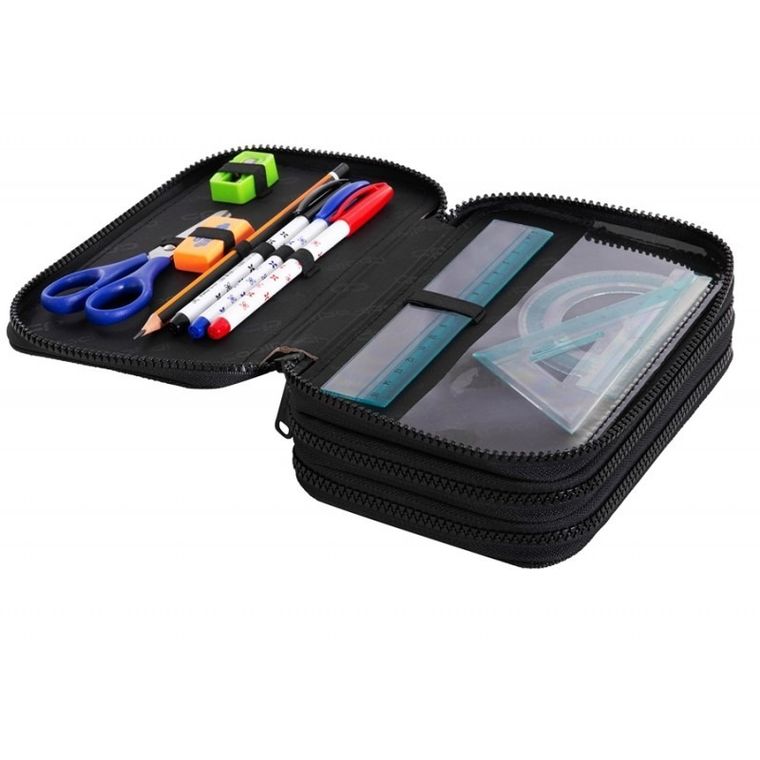 CoolPack, Jumper 3, piórnik rozkładany, potrójny, z wyposażeniem, Gradient Ocean