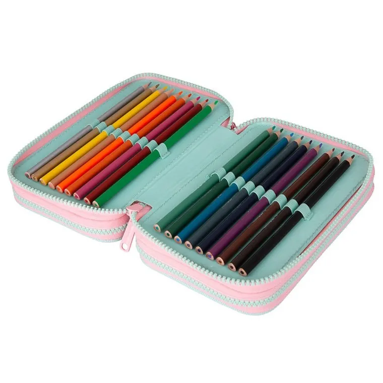 CoolPack, Jumper 3, piórnik rozkładany, potrójny, z wyposażeniem, Gradient Strawberry