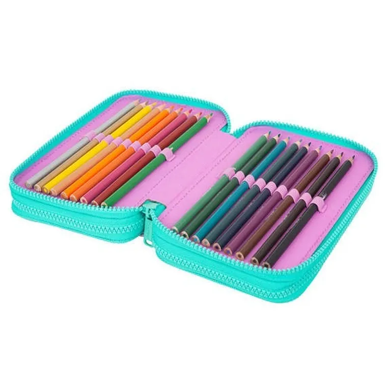 CoolPack, Jumper 3, piórnik rozkładany, potrójny, z wyposażeniem, Happy Donuts