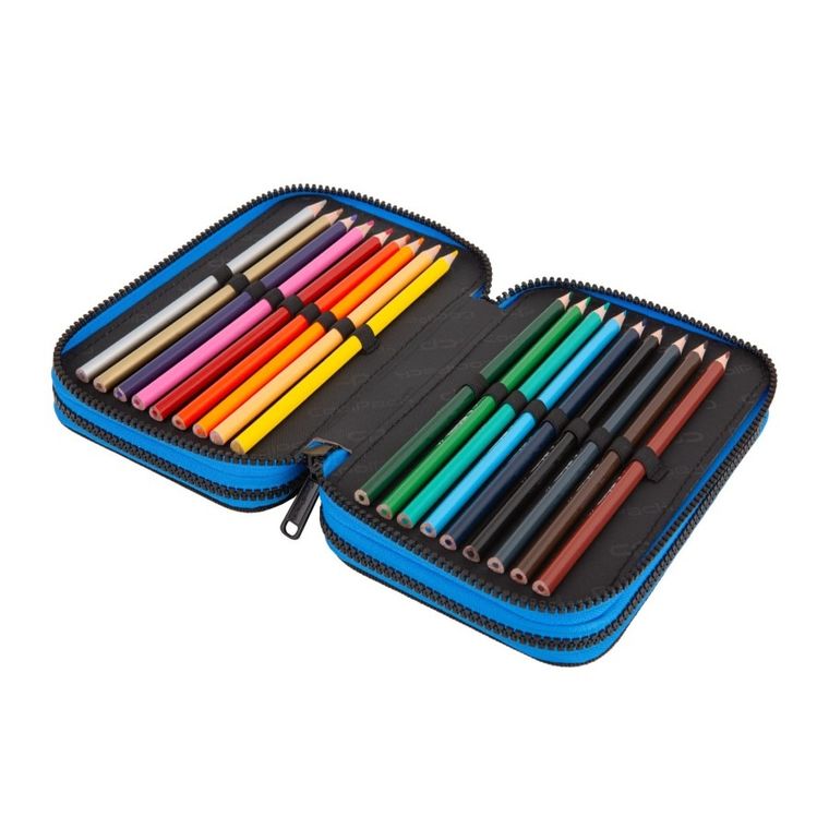 CoolPack, Jumper 3, piórnik rozkładany, potrójny, z wyposażeniem, T-Rex