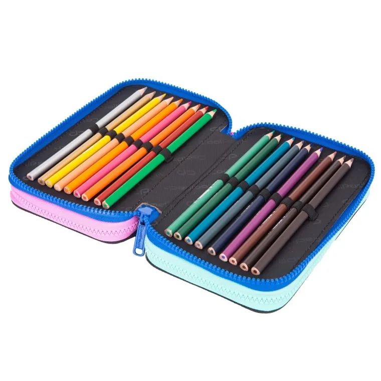 CoolPack, Jumper 3, piórnik rozkładany, potrójny, z wyposażeniem, Tennis Star