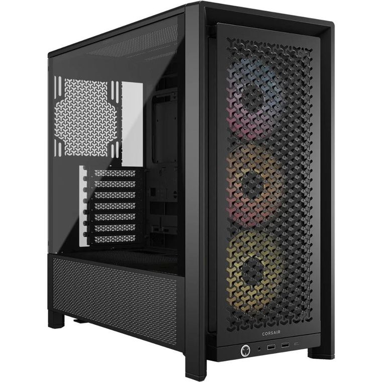 Corsair, obudowa, FRAME 4000D RS ARGB, czarna, Mid Tower ATX