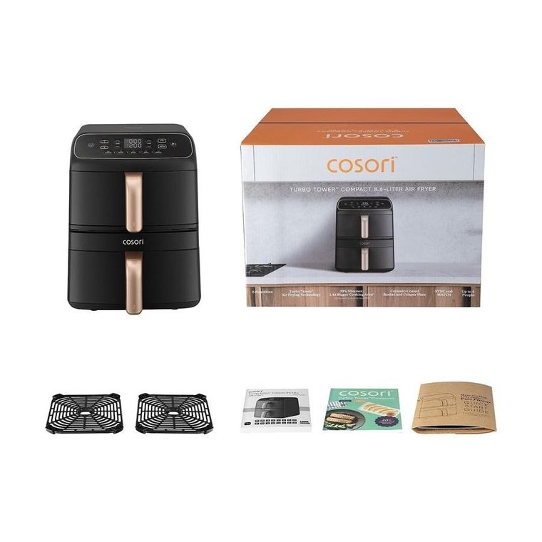 Cosori, Turbo Tower Compact, frytownica beztłuszczowa, 8,6l