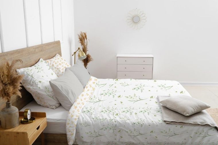 Cottage Home, 2-częściowy komplet pościeli bawełnianej, naturalny, 140-200 cm