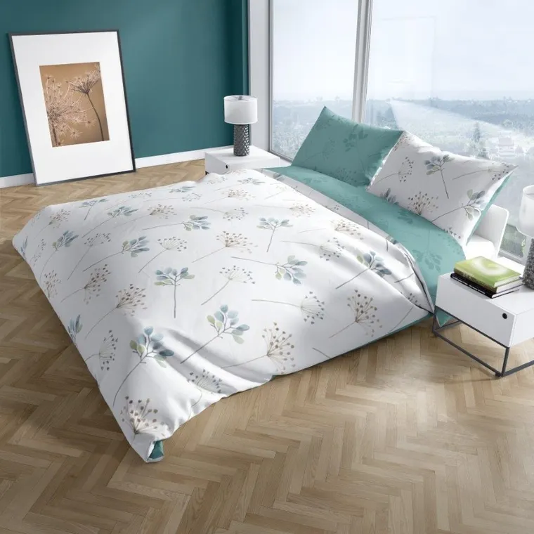 Cottage Home, Dmuchawce, 2-częściowy komplet pościeli bawełnianej, 140-200 cm