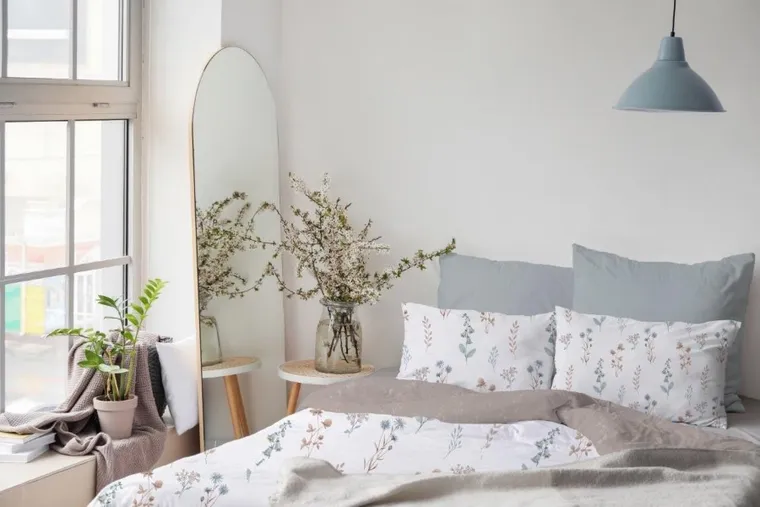 Cottage Home, Kwiatowy sen, 2-częściowy komplet pościeli bawełnianej, 140-200 cm