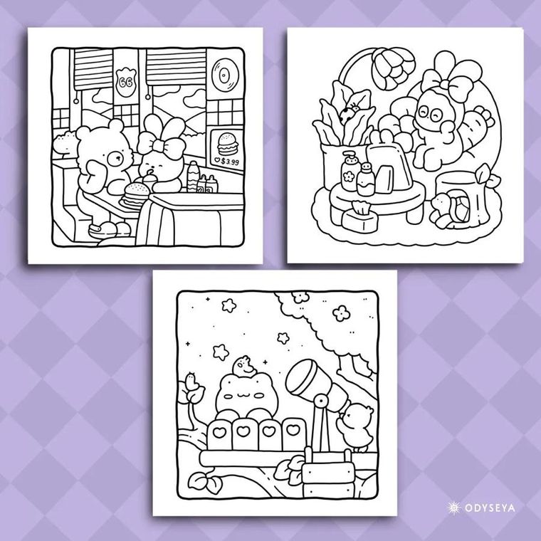 Cozy Friends. Urocza i relaksująca kolorowanka