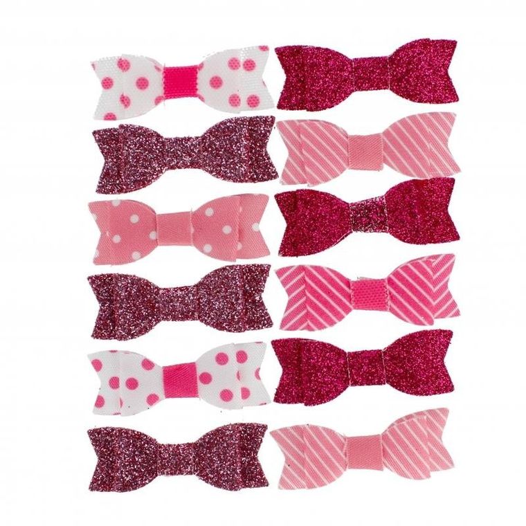 Craft With Fun, ozdoba dekoracyjna, materiałowa, samoprzylepna, kokardki