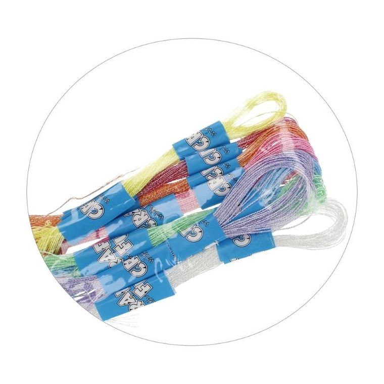 Craft With Fun, ozdoba dekoracyjna, mulina, 8 kolorów