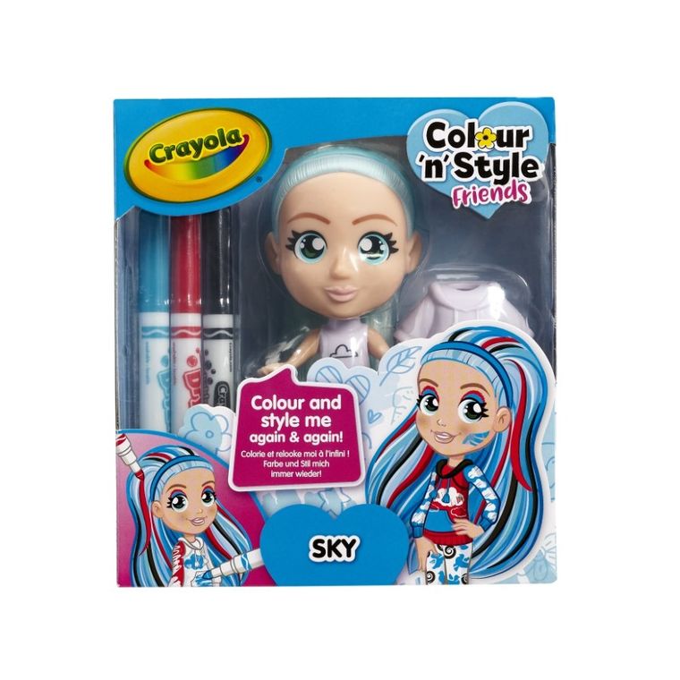 Crayola, Colour'n'Style Friends, lalka do stylizacji