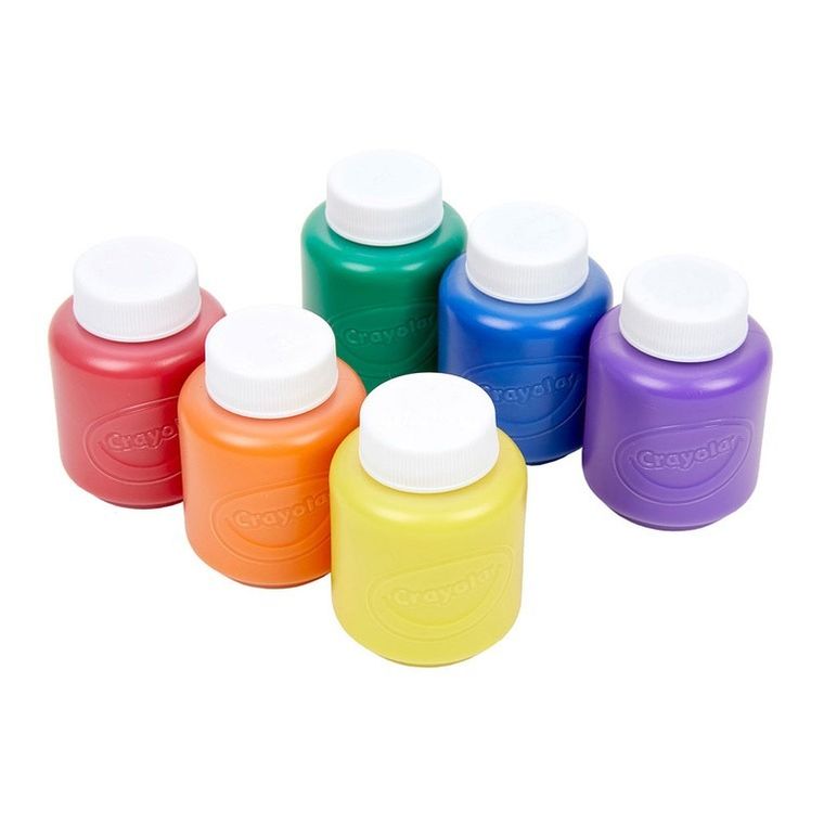 Crayola, farby akwarelowe w tubkach, 6 kolorów