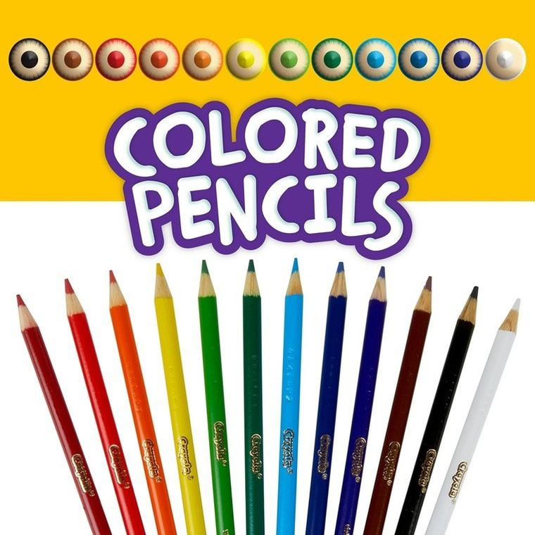 Crayola, kredki ołówkowe, 12  szt.