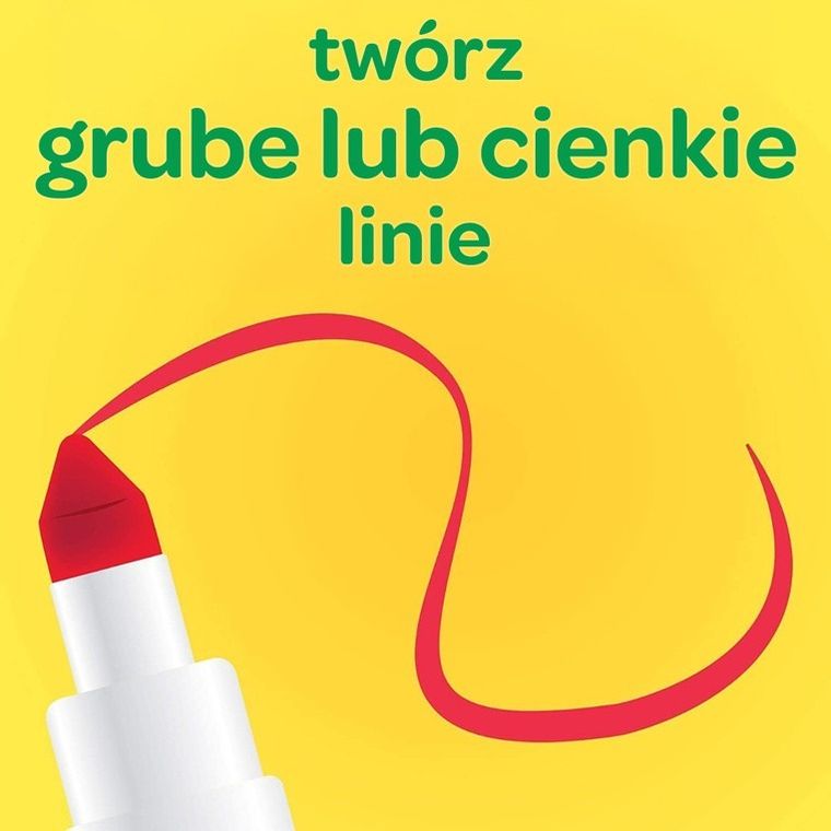 Crayola, Super Tips, flamastry zmywalne, 12 szt.