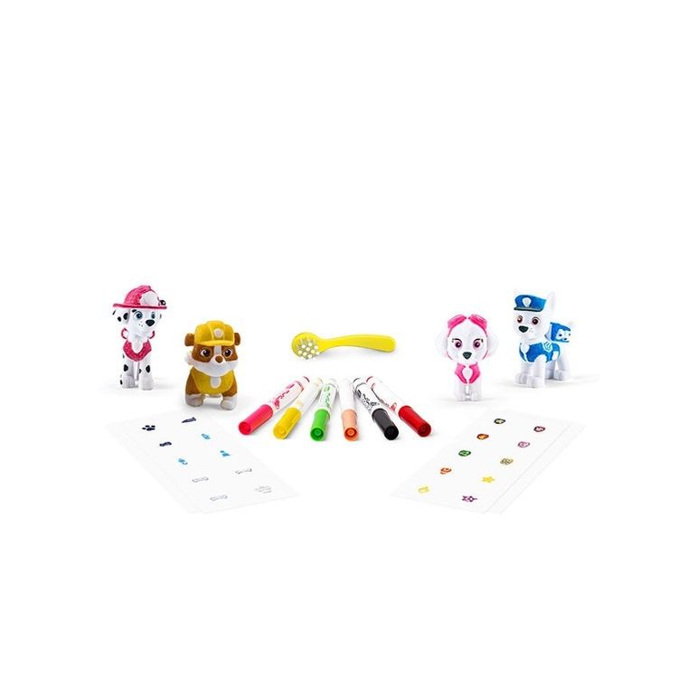 Crayola, Washimals, Psi Patrol, figurki do kolorowania zmywalnymi flamastrami, 4 szt.