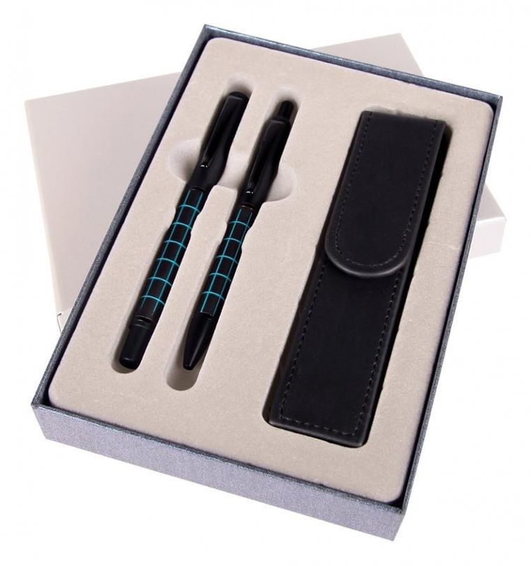 Cresco, długopis automatyczny i pióro wieczne w etui, Dorian