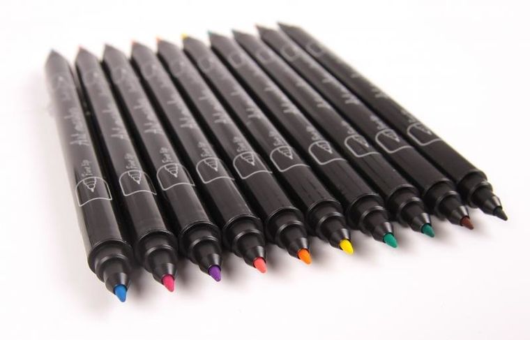 Cresco, markery artystyczne, dwustronne, pastelowe, 10 kolorów