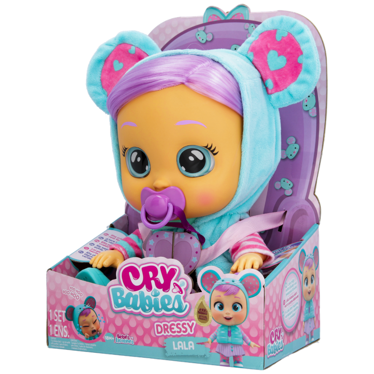 Cry Babies, Dressy Lala, lalka płacząca, 15 cm