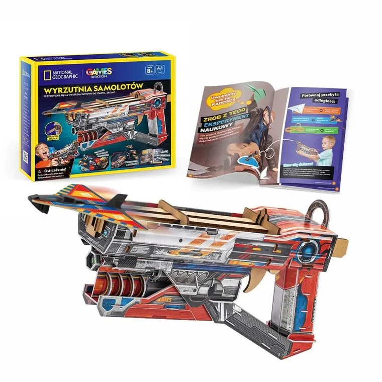 Cubic Fun, National Geographic, puzzle 3D, wyrzutnia samolotów