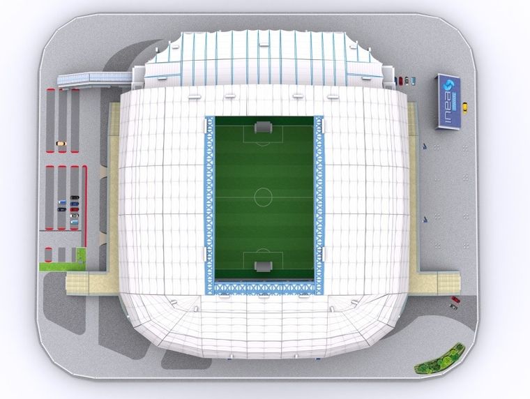 Cubic Fun, Stadion Inea Poznań, puzzle 3D, 97 elementy