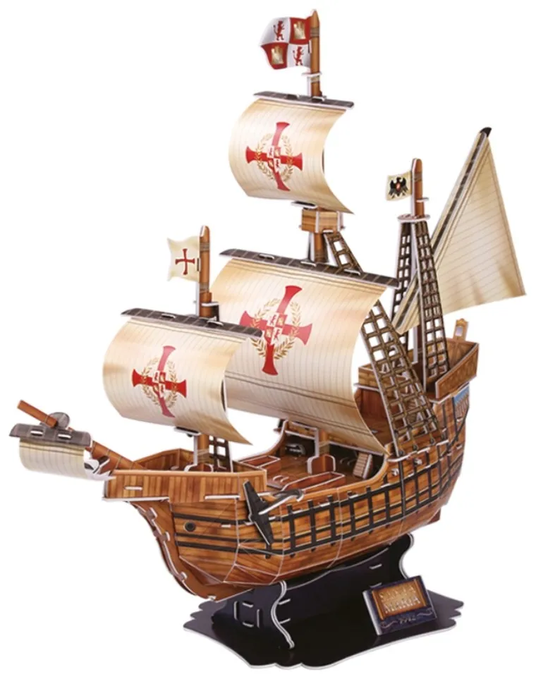 Cubic Fun, Żaglowiec Santa Maria, puzzle 3D, 113 elementów