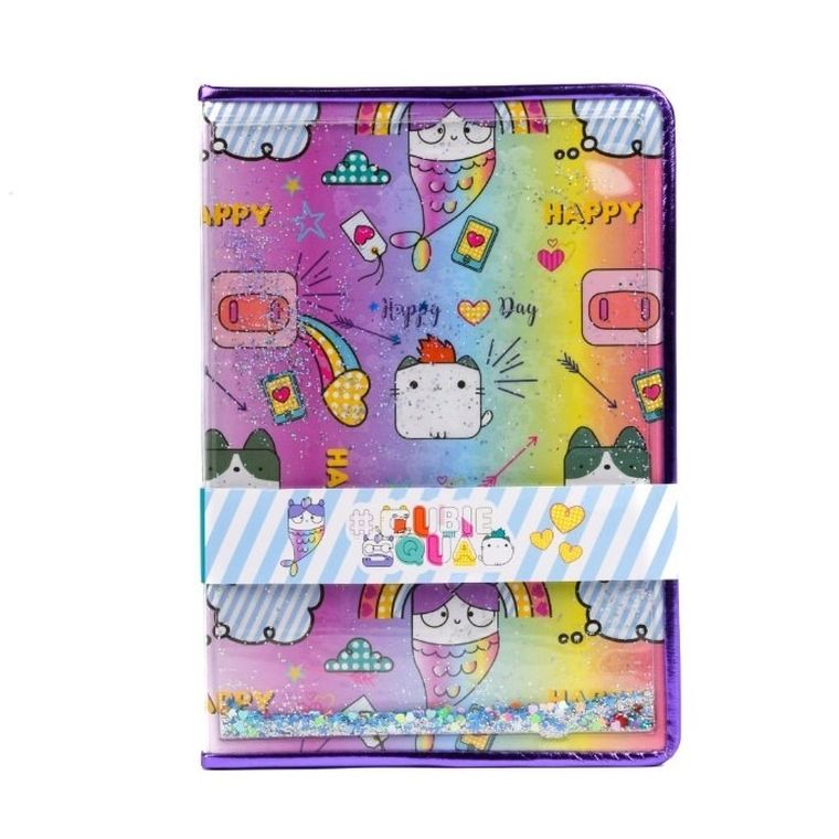 Cubie Squad, Happy, notes, brokatowy, 1 szt.