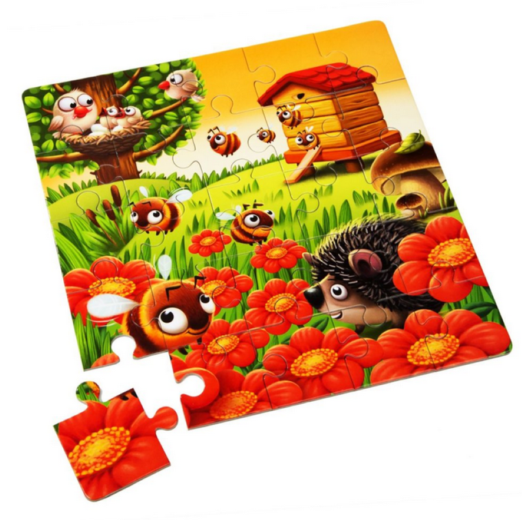 Cubika, Zwierzęta, puzzle 3w1, 50 elementów