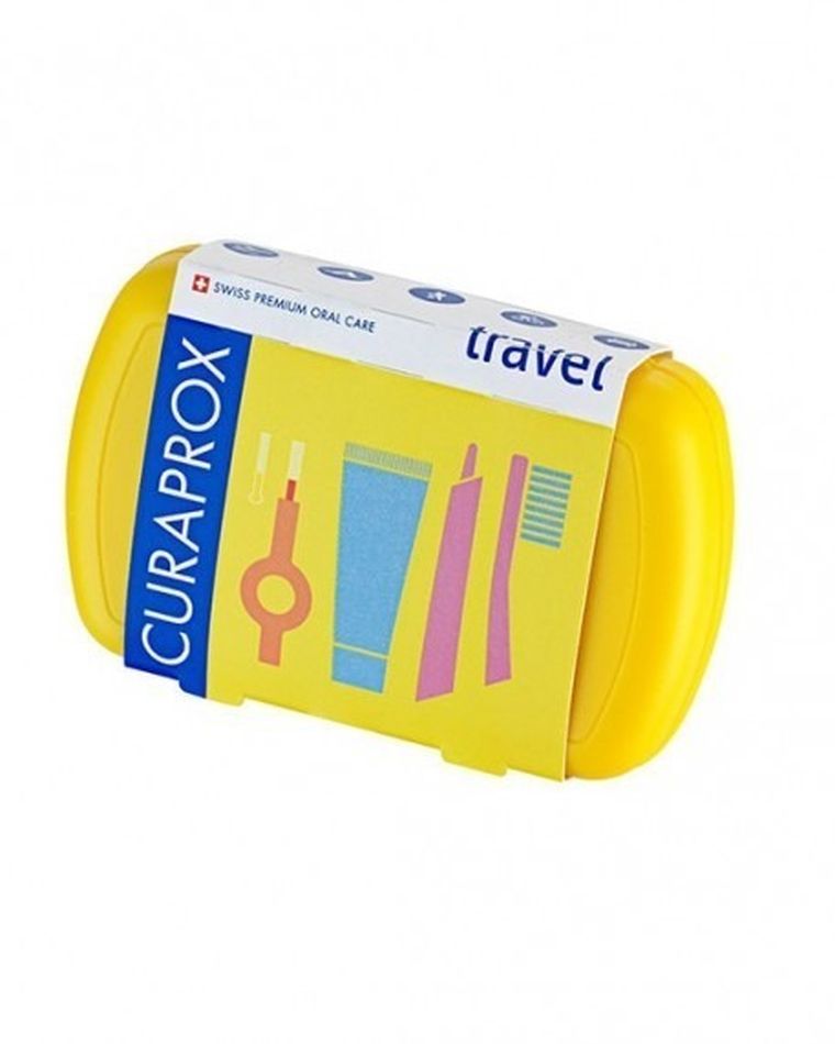 Curaprox, Travel set, zestaw turystyczny, żółty