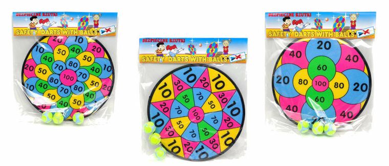 Czako, tarcza z piłeczkami na rzep, 31-39 cm