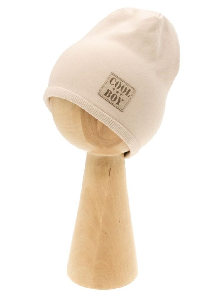 Czapka chłopięca, beżowa, Nicol