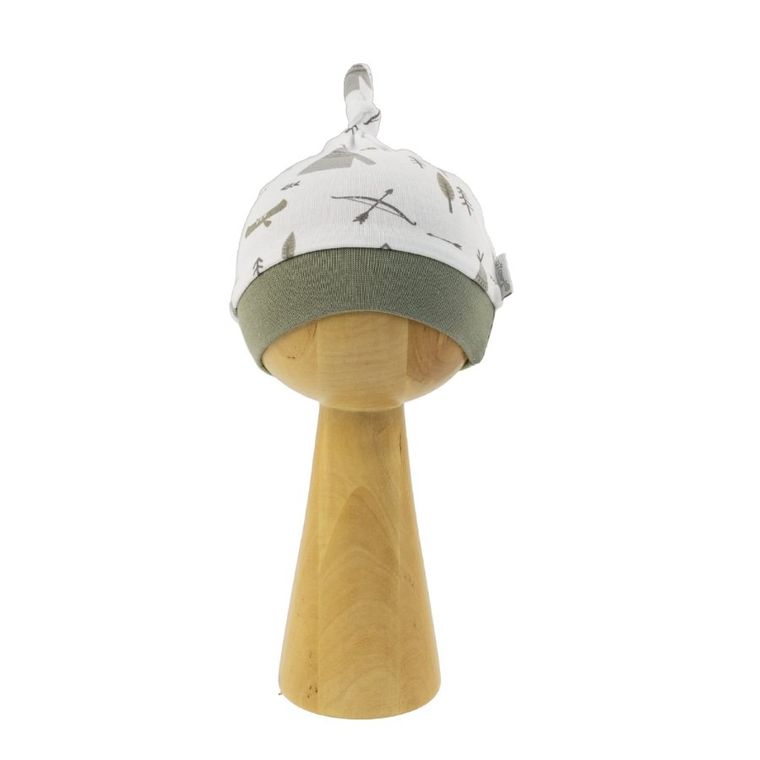 Czapka chłopięca, biało-zielona, Nicol