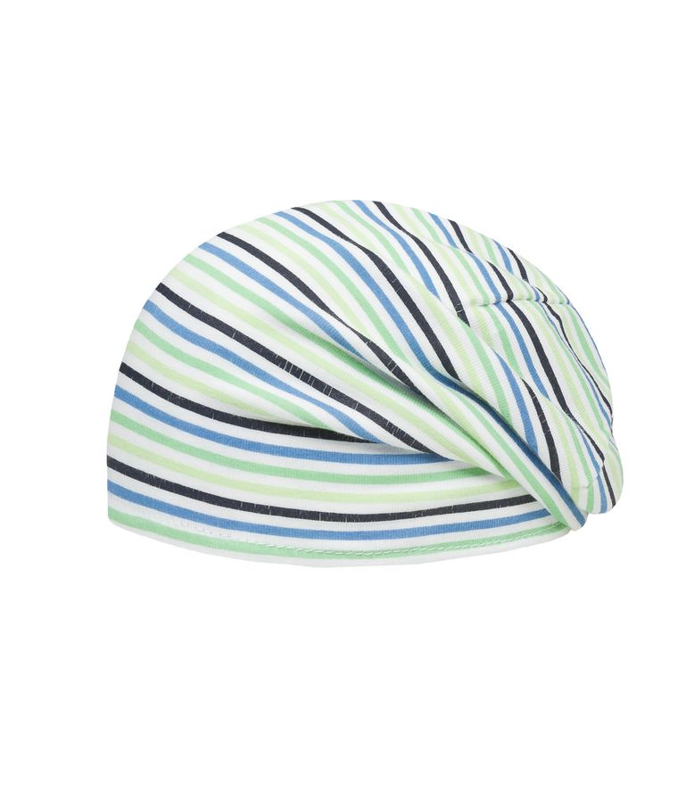 Czapka chłopięca, dwustronna, mix, rybki, grochy, paski, Döll