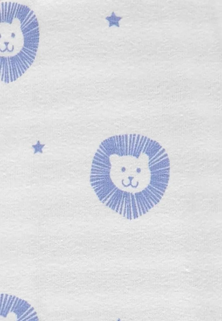 Czapka chłopięca, dwustronna, niebiesko-biała, Bellybutton