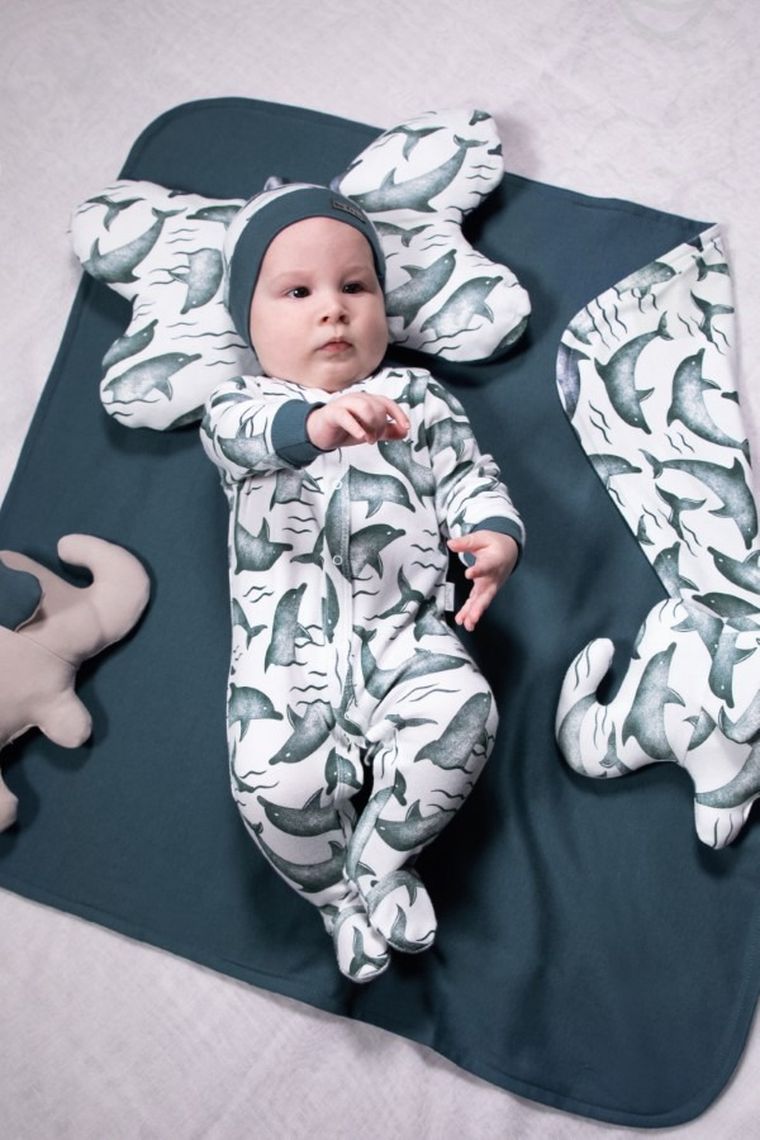 Czapka chłopięca, mix, delfiny, Be free, Nicol