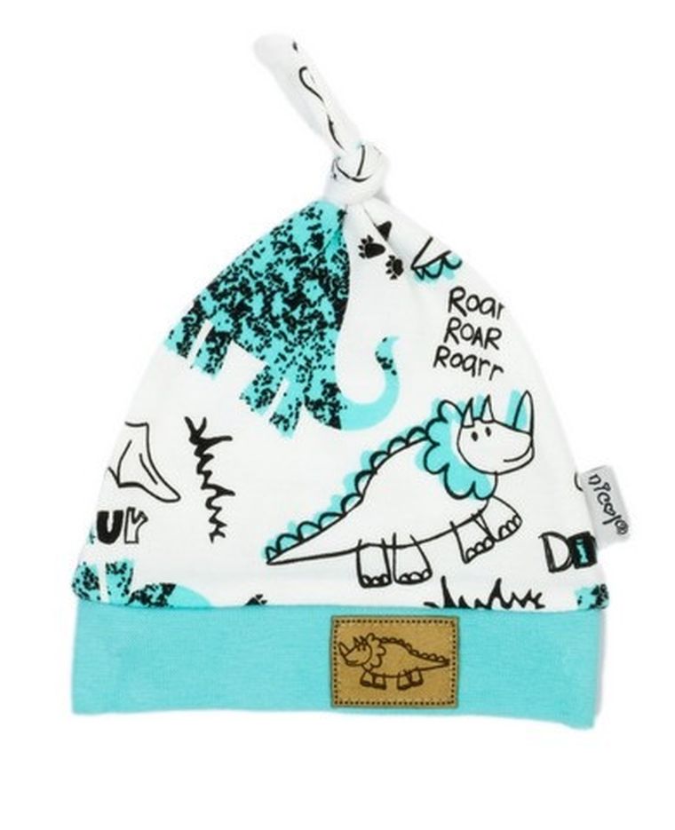 Czapka chłopięca, mix, dinozaury, Nicol