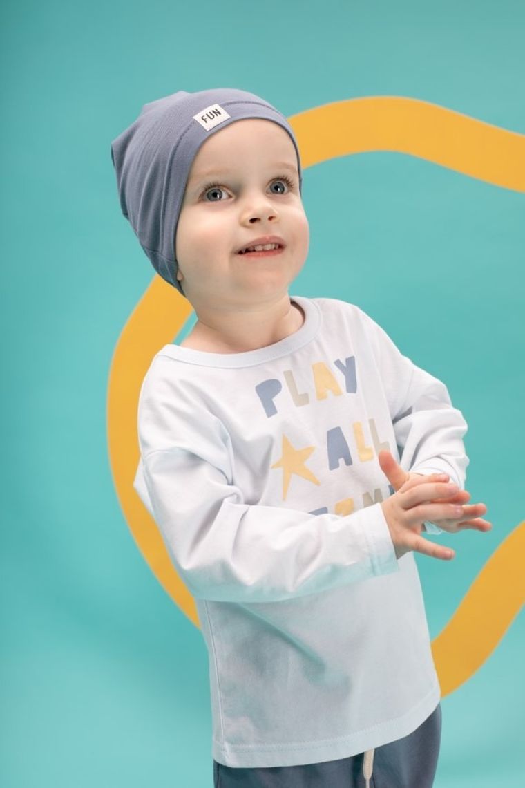 Czapka chłopięca, niebieska, Pinokio