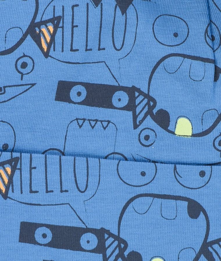 Czapka chłopięca, niebieska, potworki, Döll