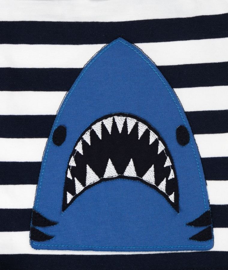 Czapka chłopięca, paski, rekin, Döll