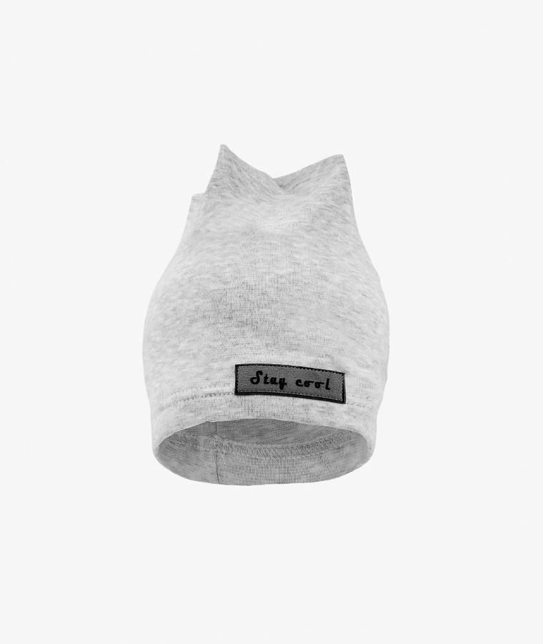 Czapka chłopięca, szara, podwójna, Stay cool, Iltom