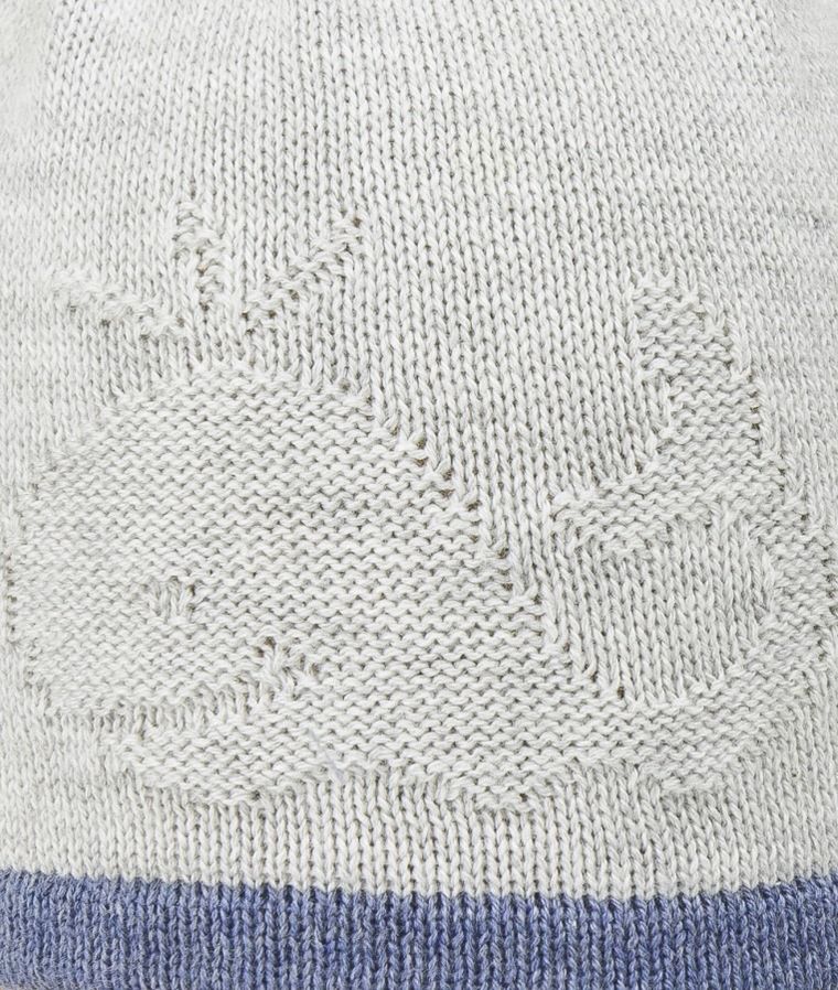 Czapka chłopięca, szara, wieloryb, Döll