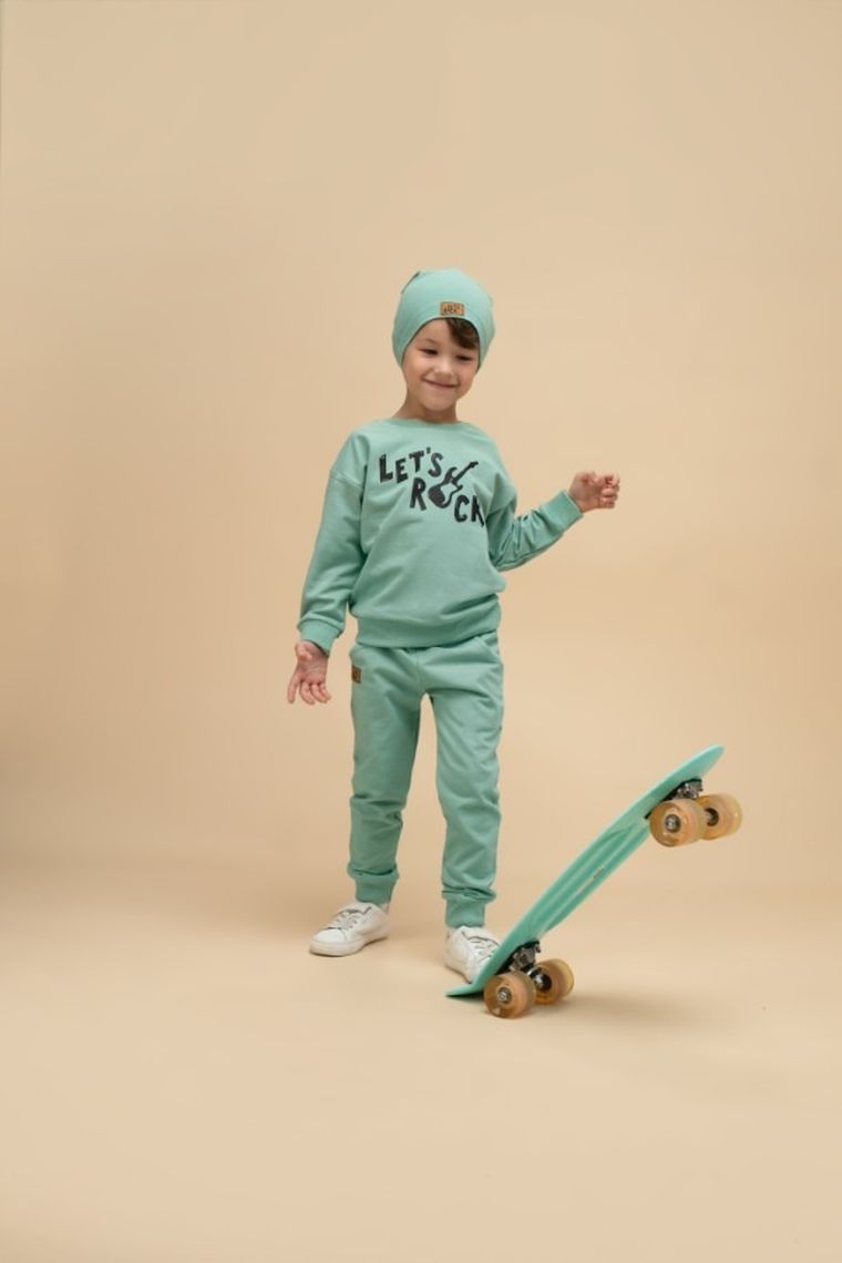 Czapka chłopięca, zielona, Pinokio