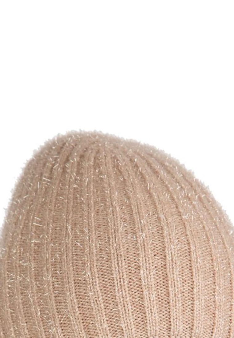 Czapka damska, beżowa, Ambra