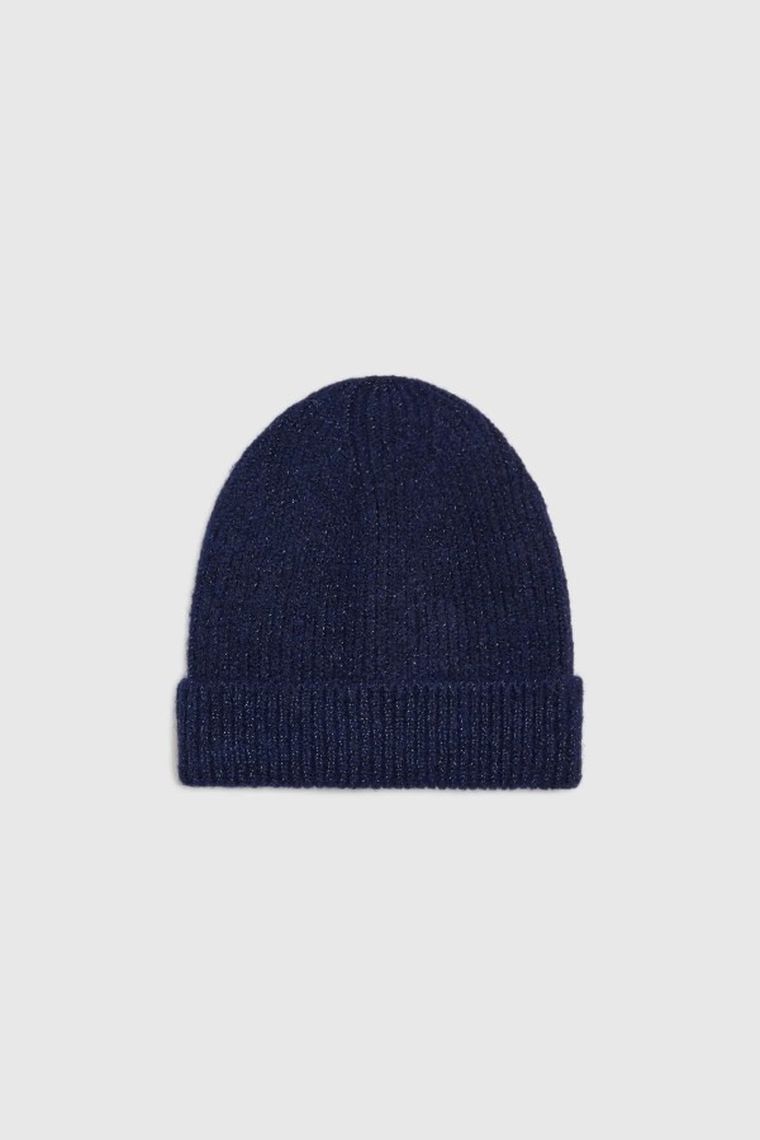 Czapka damska, granatowa, Moodo