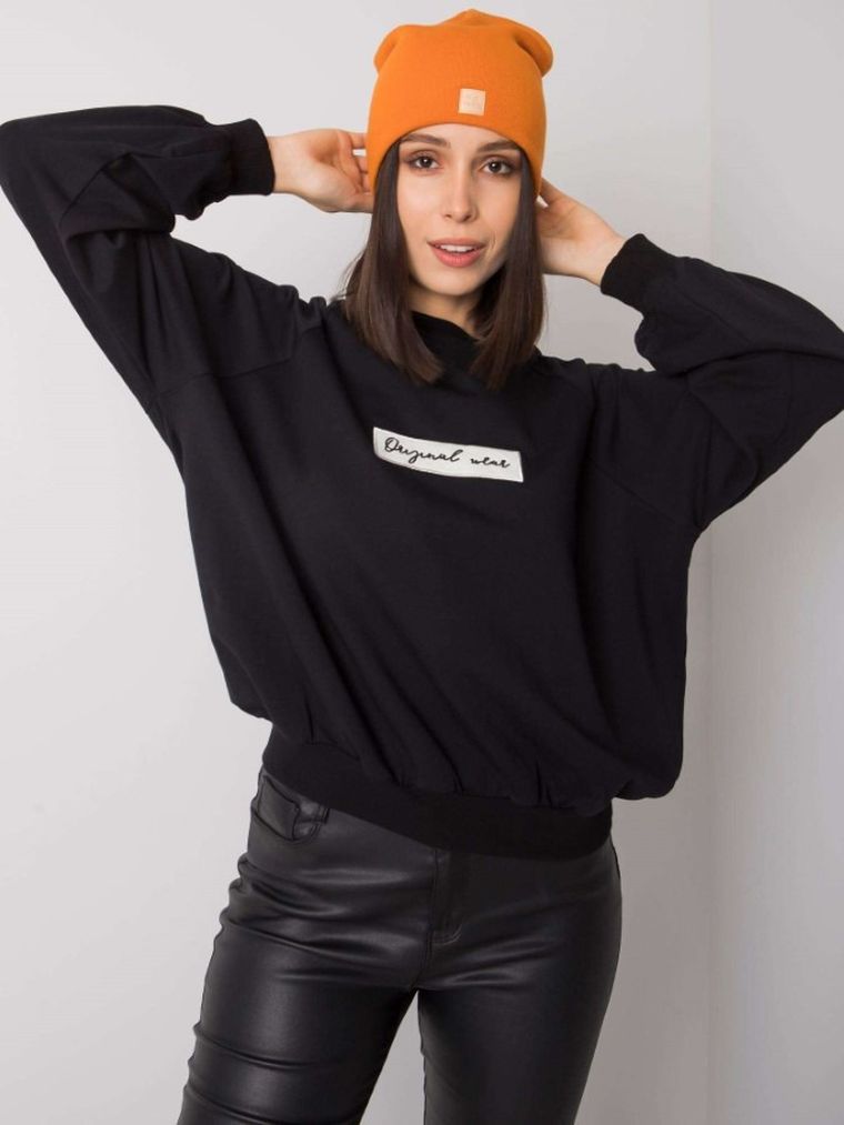 Czapka damska, pomarańczowa, Rue Paris